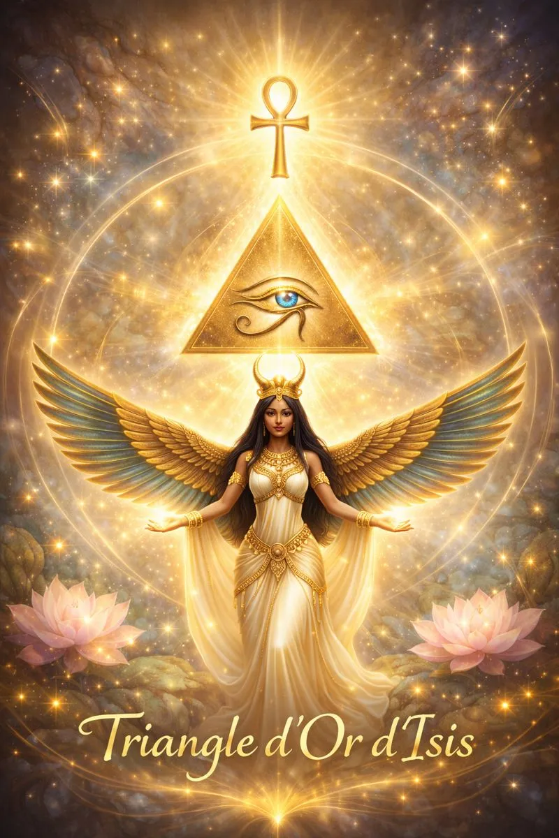 Affiche triangle d'or d'Isis